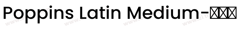 Poppins Latin Medium字体转换